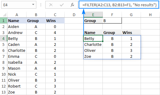 excel for mac filter row by unique cell